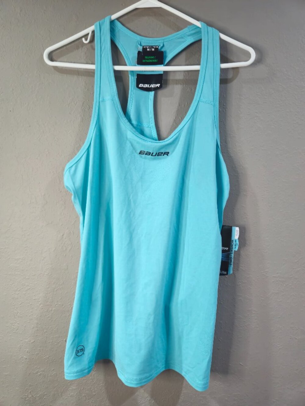 Bauer Women's Training Tank Top, Teal/Blue, Size Medium, Racerback Style, NWT